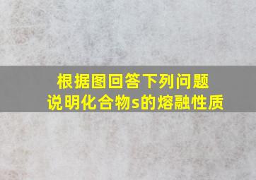 根据图回答下列问题 说明化合物s的熔融性质